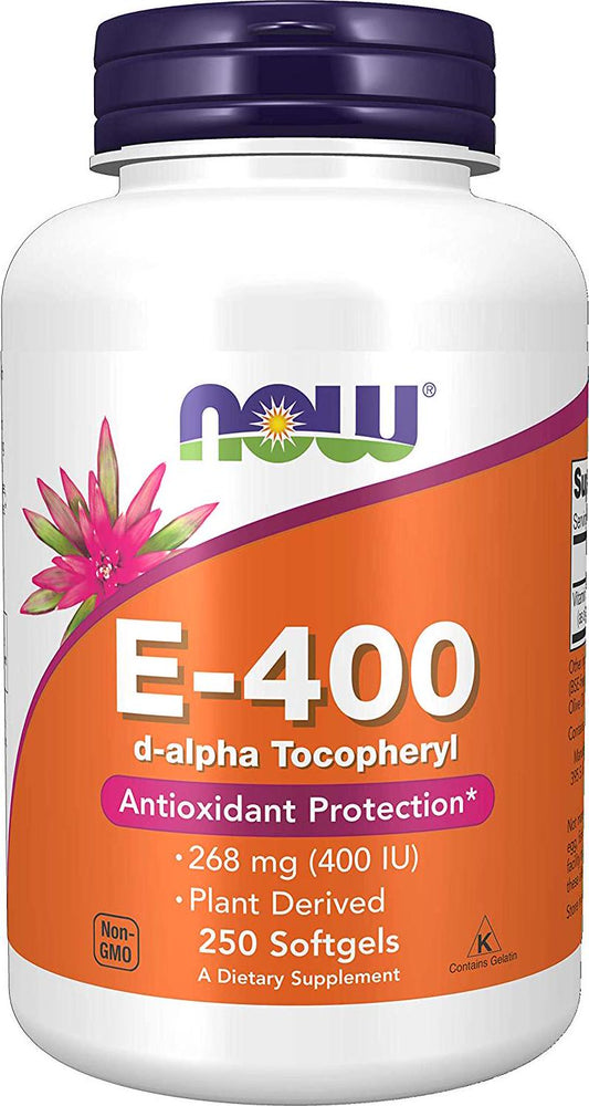 NOW E-400 d-alpha, 250 Softgels