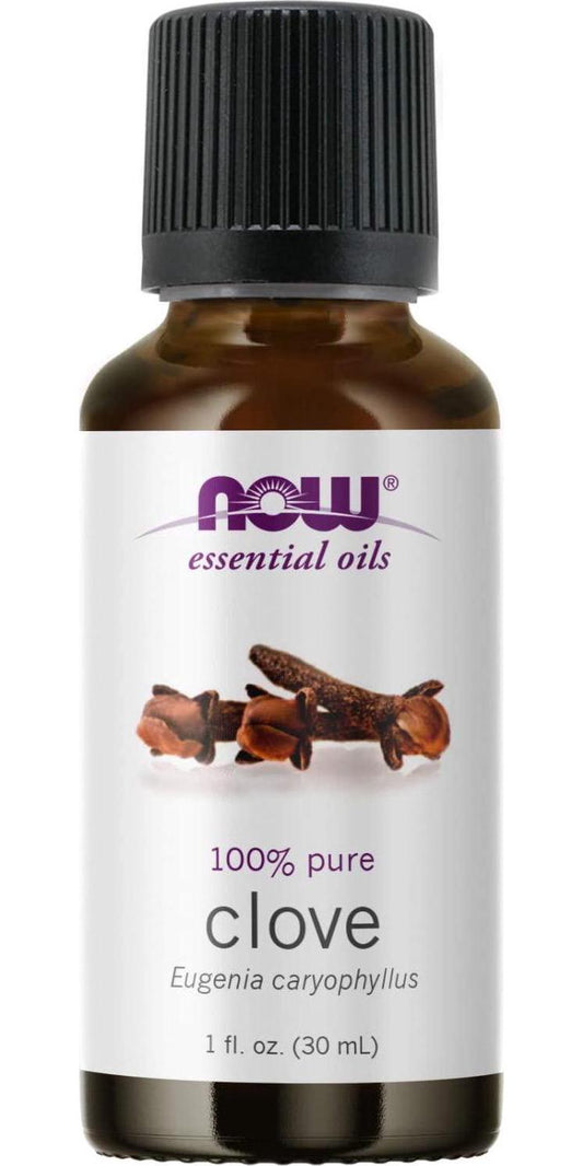 NOW Essential Oils, Clove Oil, Balancing Aromatherapy Scent, Steam Distilled, 100% Pure, Vegan, Child Resistant Cap, 1-Ounce