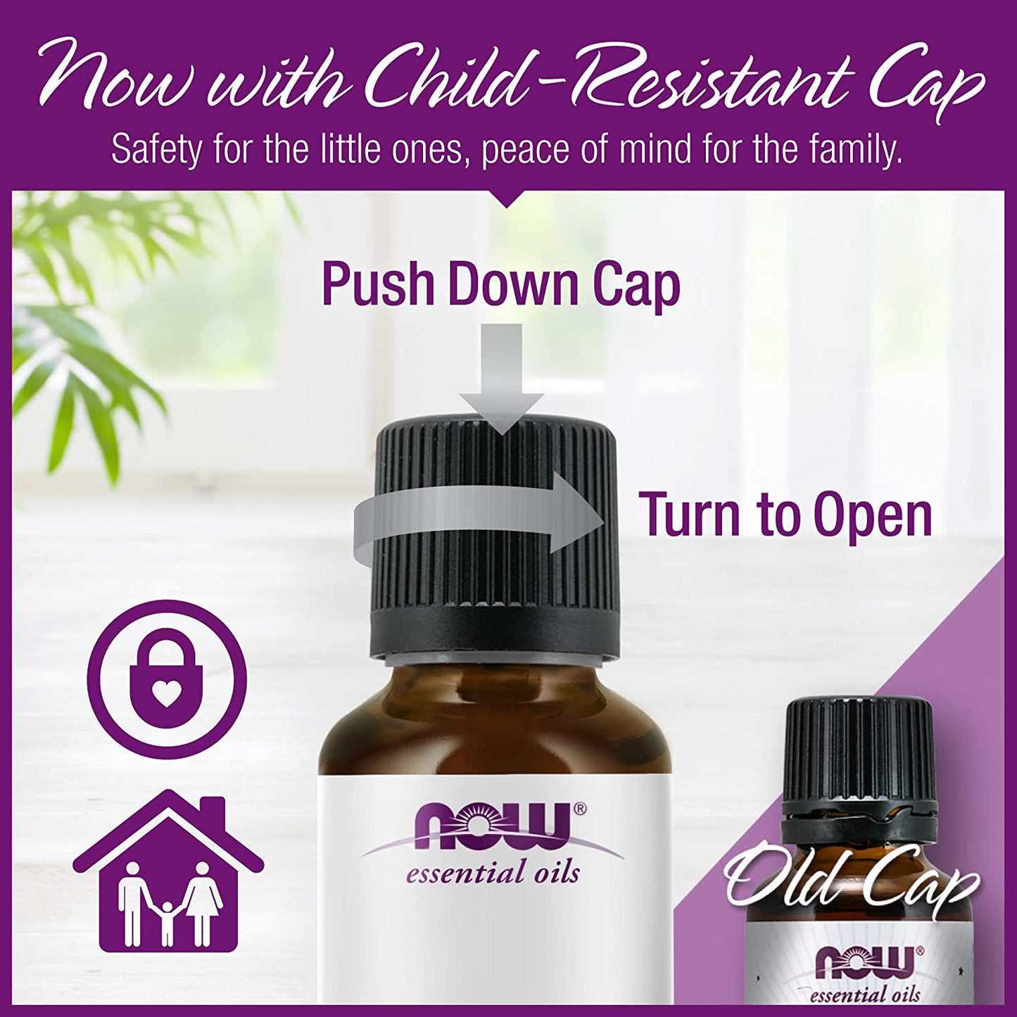 NOW Essential Oils, Lavender Oil, Soothing Aromatherapy Scent, Steam Distilled, 100% Pure, Vegan, Child Resistant Cap, 1-Ounce