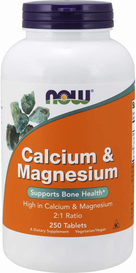 NOW Foods - Calcium and Magnesium High Potency - 250 Tablets