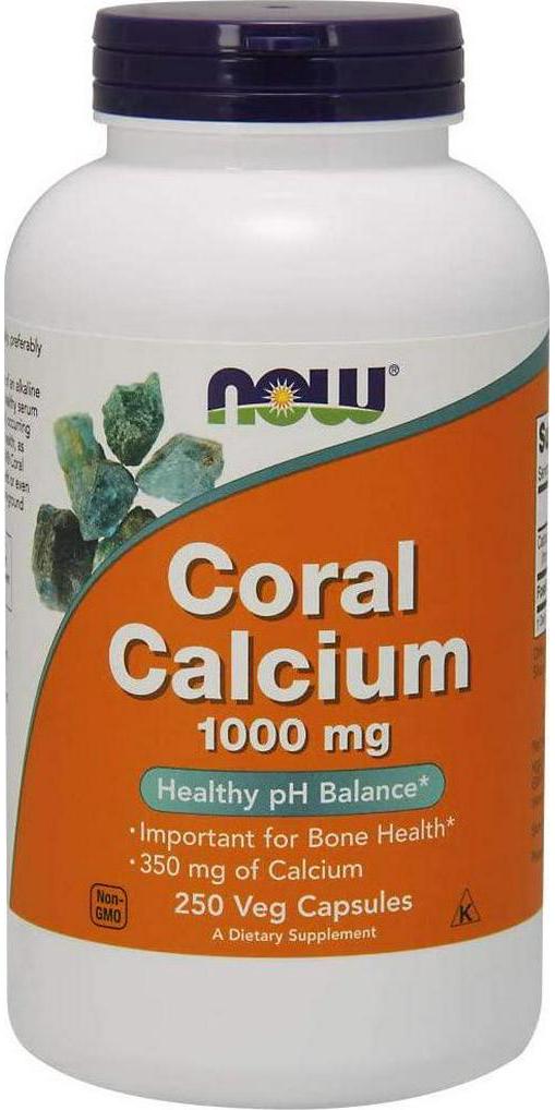 NOW Foods - Coral Calcium 1000 mg. - 250 Vegetarian Capsules