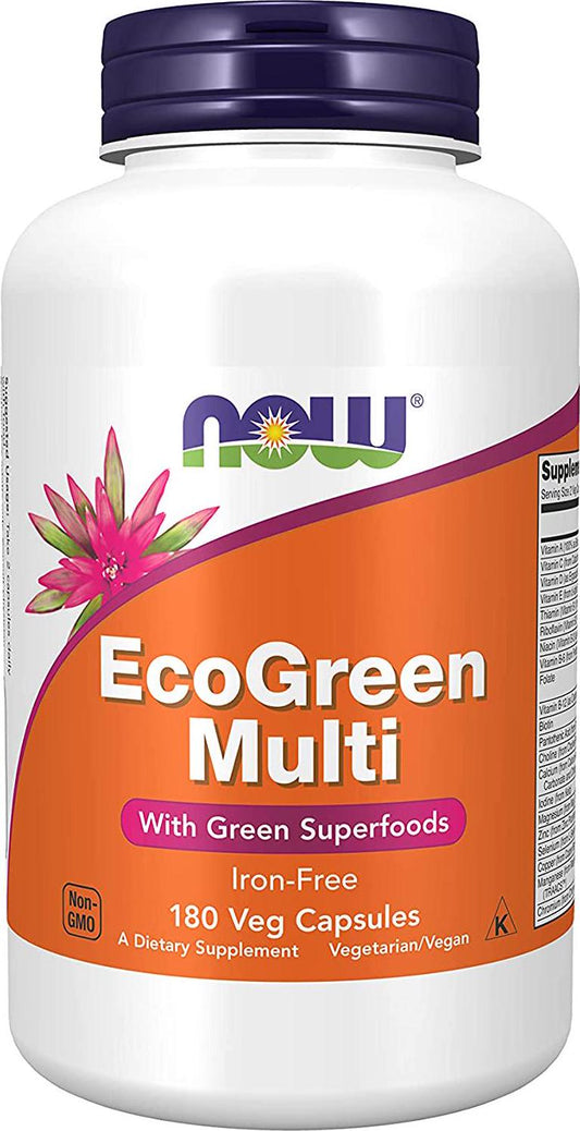 NOW Foods EcoGreen Multi Vitamin 180 Veg Capsules