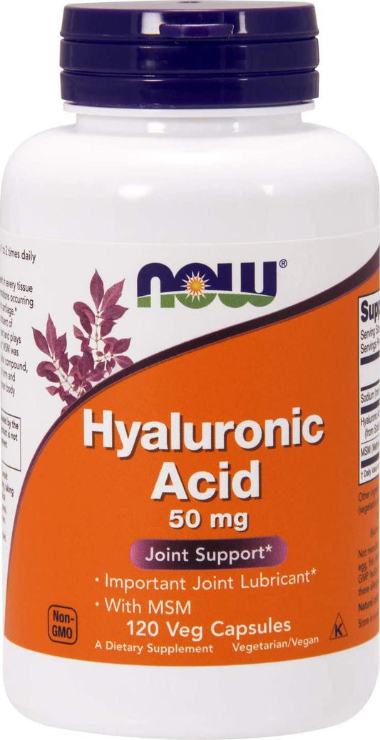 NOW Foods Hyaluronic Acid and MSM, 120-Vcaps