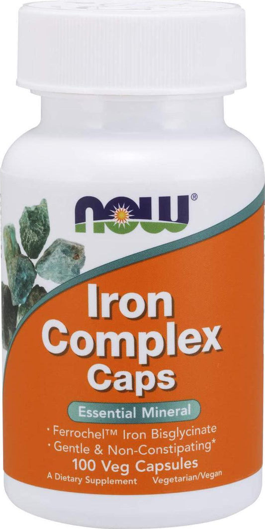 NOW Foods Iron Complex, 100 Veg Caps