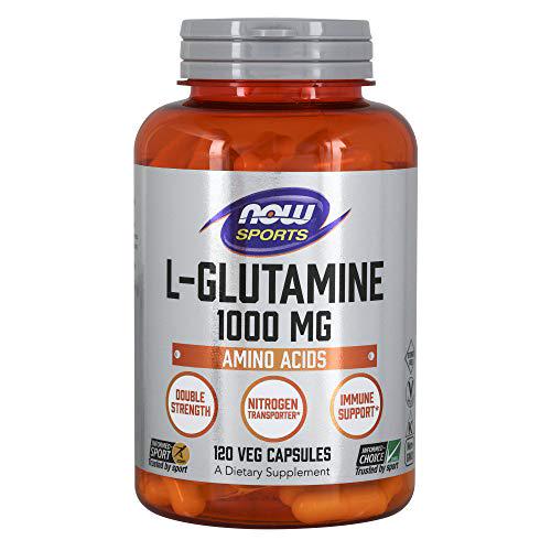 NOW Foods L-Glutamine 1,000 Milligram, 120 Capsules