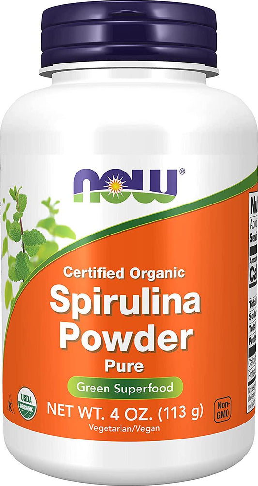 NOW Foods - Organic Spirulina Powder - 4 oz.