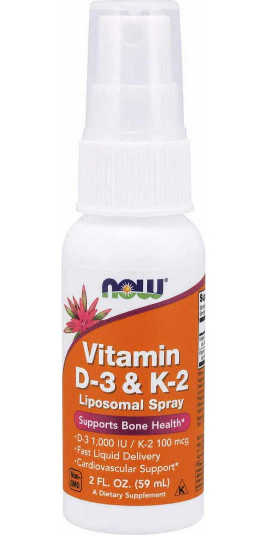 NOW Foods - Vitamin D3 and K2 Bone Health Liposomal Spray - 2 fl. oz.