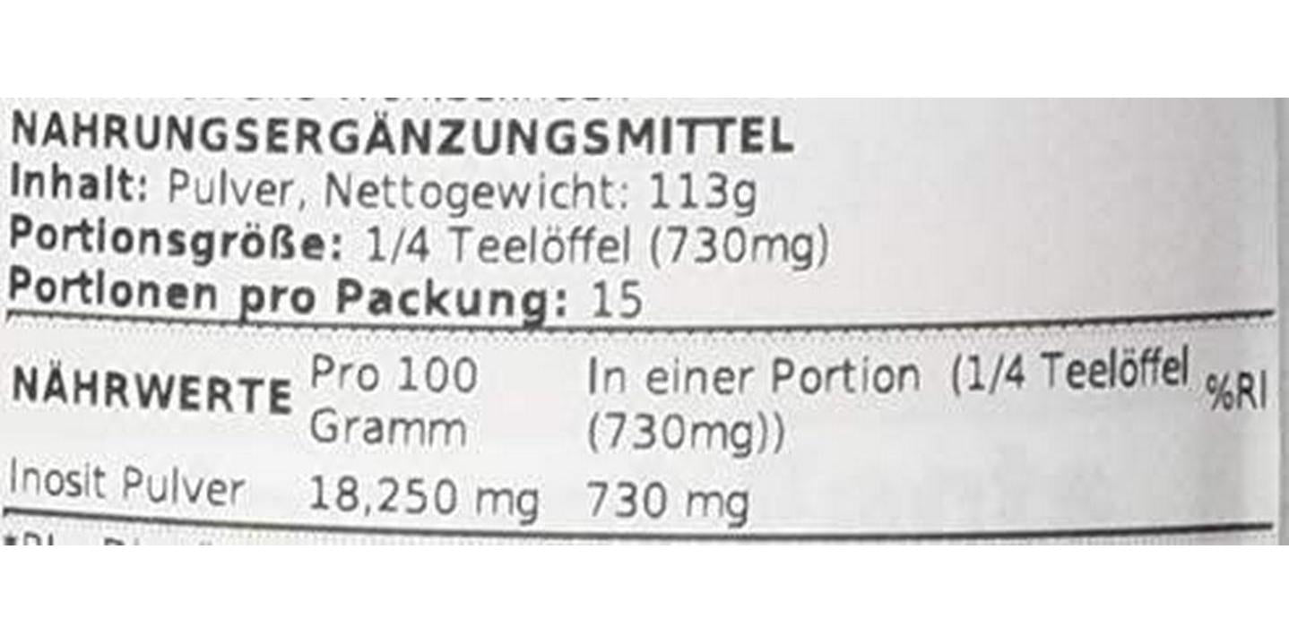 NOW Inositol Powder,4-Ounce