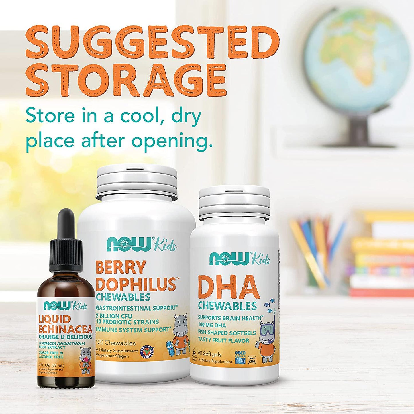 NOW Kid Vits Berry Blast,120 Chewables