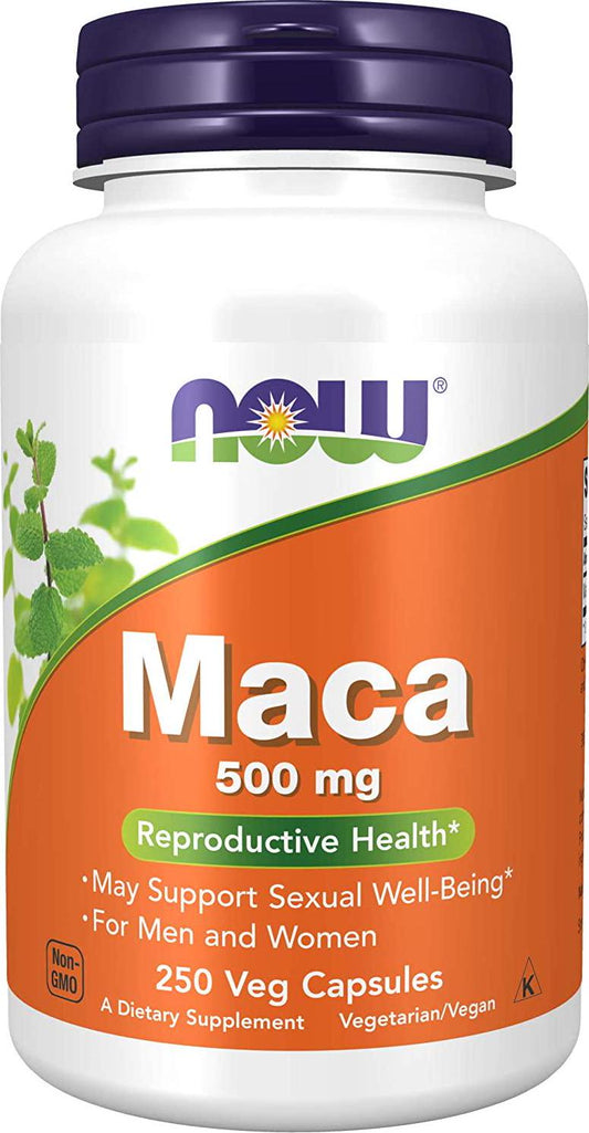 NOW Maca 500mg, 250 Veg Capsules