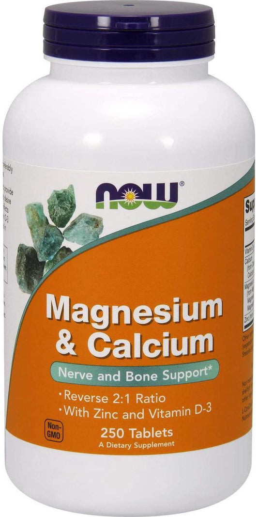 NOW Magnesium and Calcium,250 Tablets