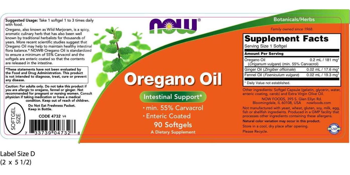 NOW Oregano Oil,90 Softgels