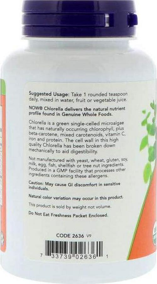 NOW Organic Chlorella Powder,4-Ounce