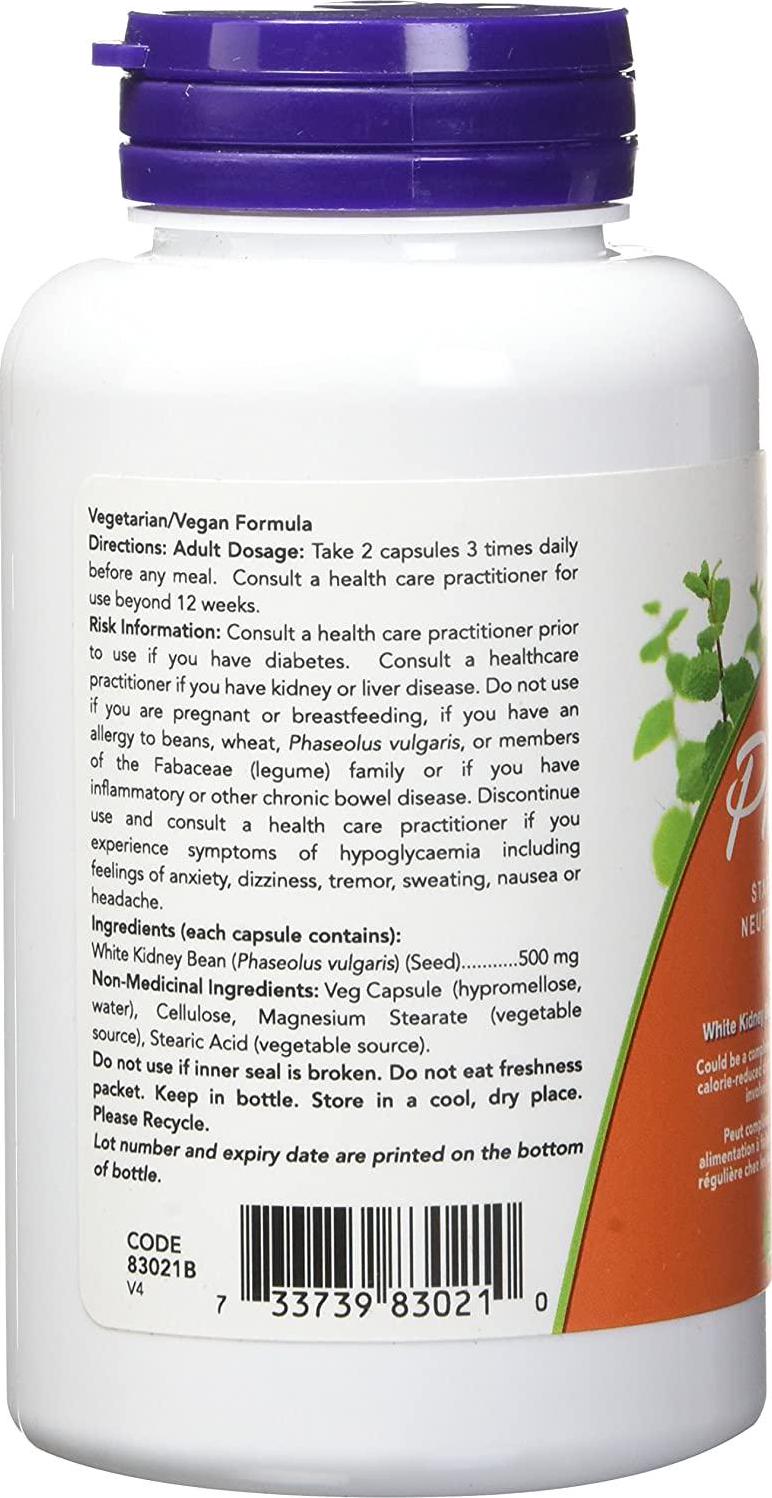 NOW Phase-2 Starch Block 500mg, 120 Capsules