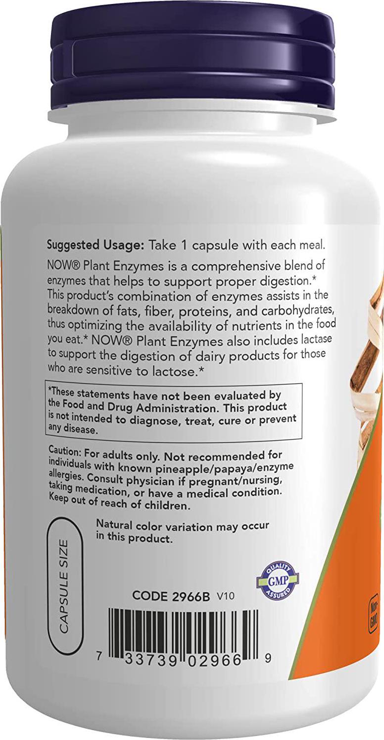 NOW Plant Enzymes,120 Capsules