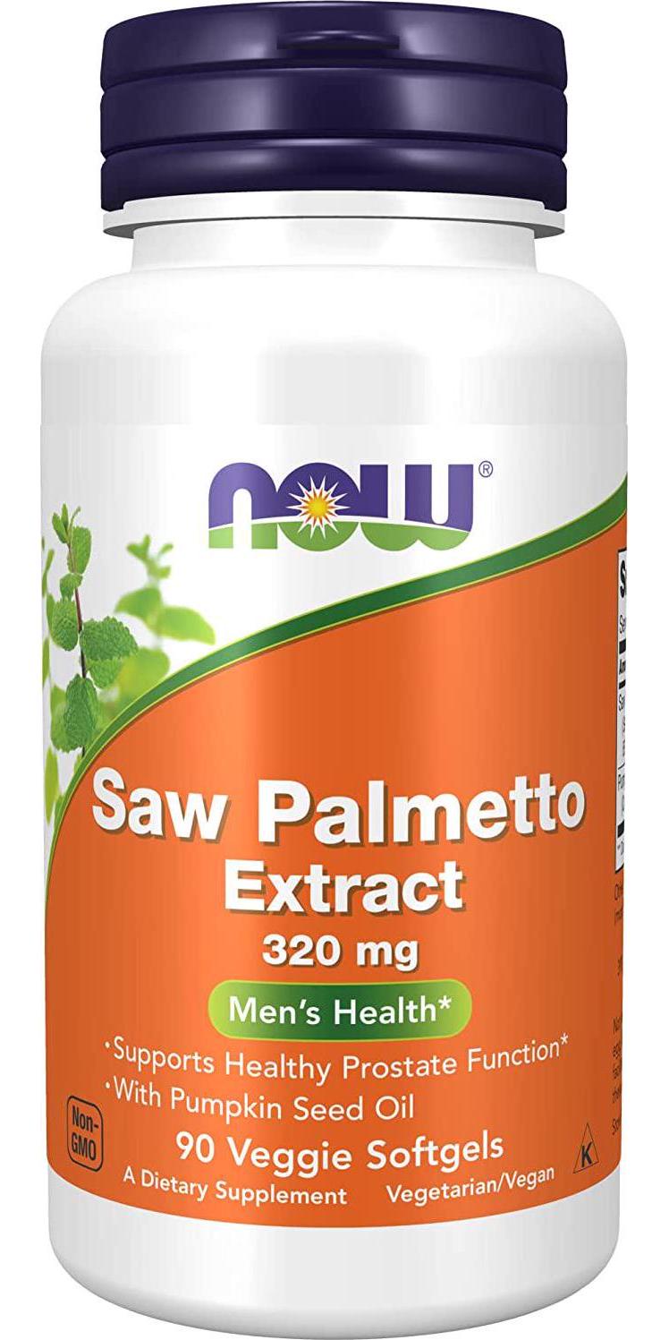 NOW Saw Palmetto 320mg, 90 Veg Softgels