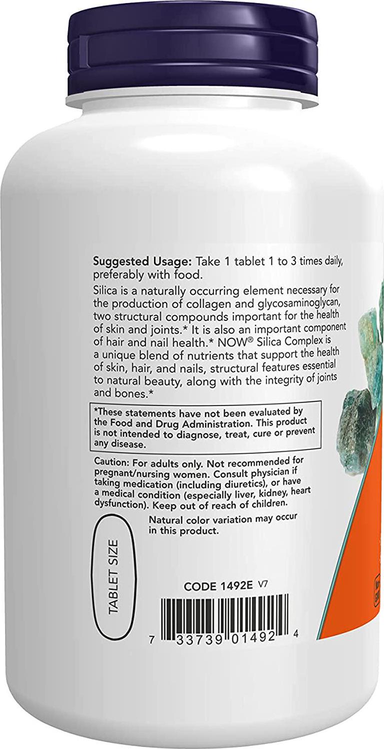 NOW Silica Complex,180 Tablets