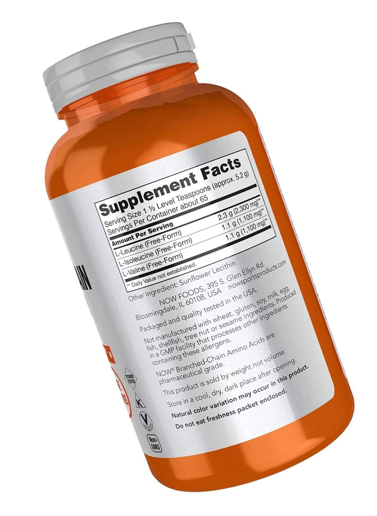 NOW Sports Branched Chain Amino Acid Powder, 12-Ounce