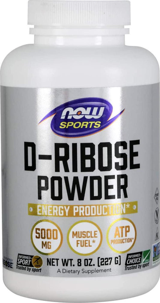 NOW Sports D-Ribose Powder, 8-Ounce