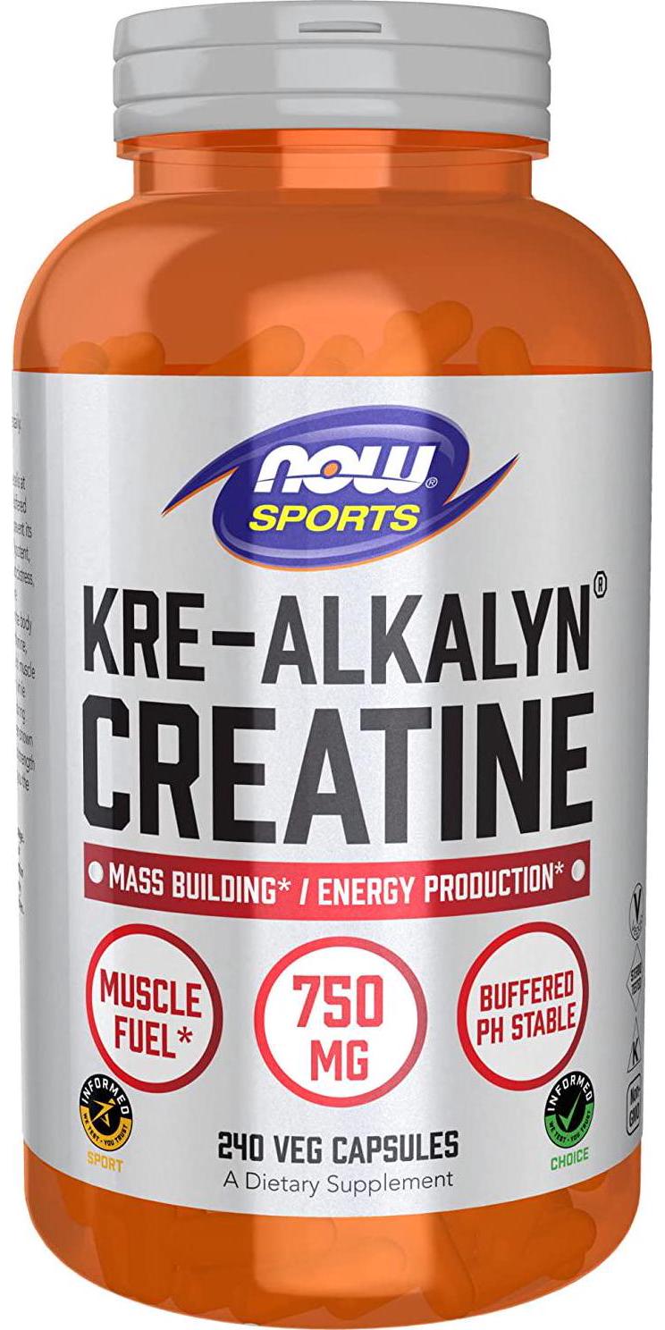 NOW Sports Kre-Alkalyn Creatine,240 Capsules