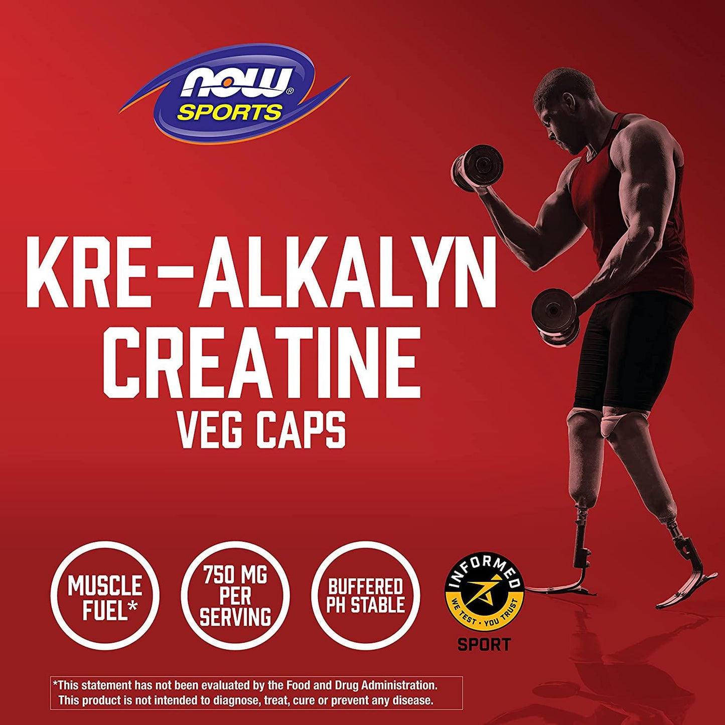 NOW Sports Kre-Alkalyn Creatine,240 Capsules