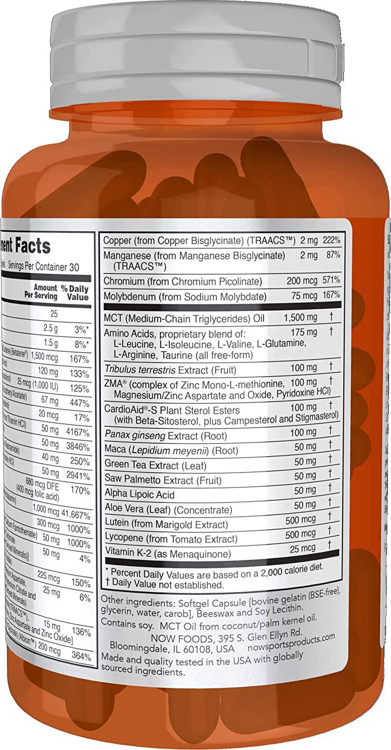 NOW Sports Men's Extreme Sports Multi,90 Softgels