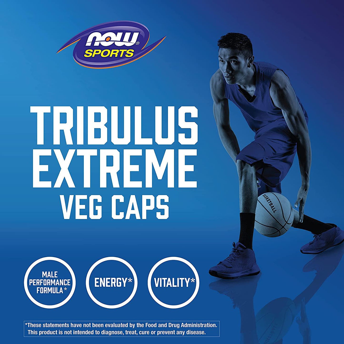 NOW Sports Nutrition, Tribulus (Tribulus terrestris) Extreme, Enhanced Vitality, Men&#039;s Health, 90 Veg Capsules