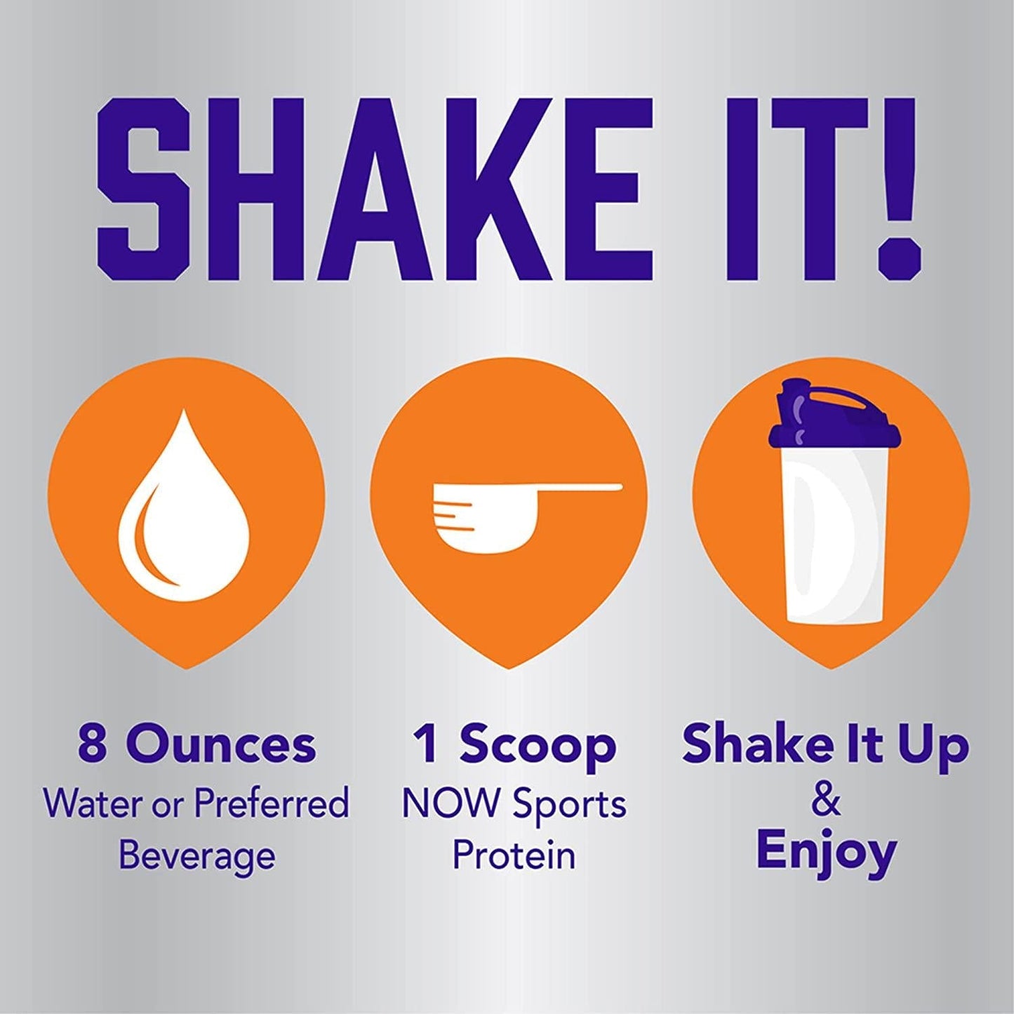 NOW Sports Nutrition, Certified Organic Pea Protein 15 Grams, Unflavored Powder, 1.5-Pound