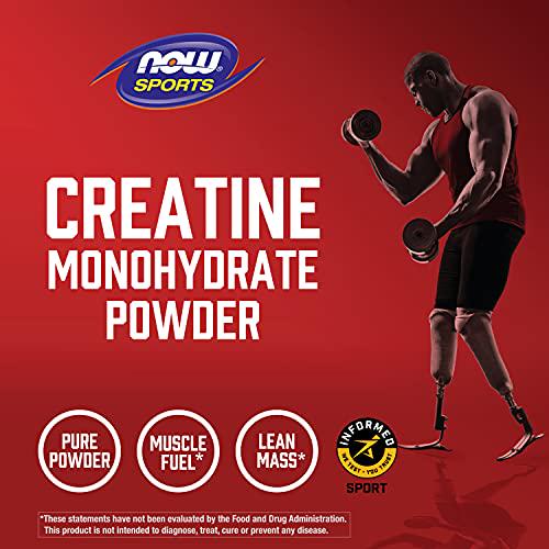 NOW Sports Nutrition, Creatine Monohydrate Powder, Mass Building*/Energy Production*, 8-Ounce