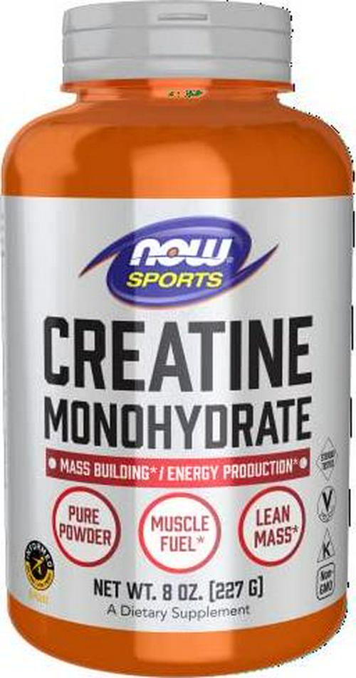 NOW Sports Nutrition, Creatine Monohydrate Powder, Mass Building*/Energy Production*, 8-Ounce