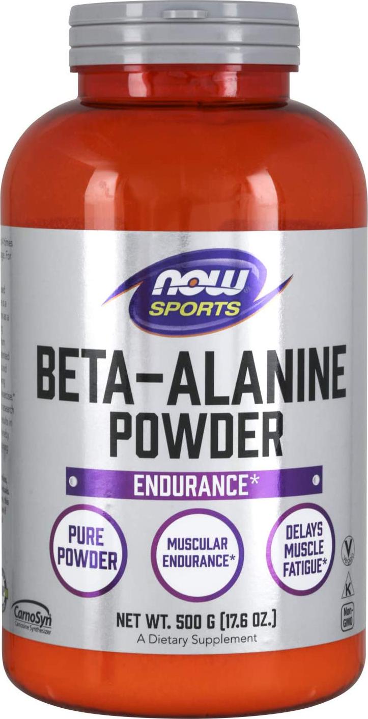 NOW Sports Nutrition, Beta-Alanine Pure Powder 2,000 mg, Muscular Endurance*, 500 Grams