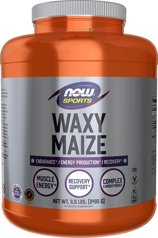 NOW Sports Nutrition, Waxy Maize Powder, Endurance*/Energy Production*/Recovery*, 5.5-Pound