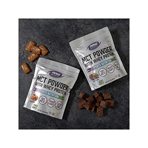 NOW Sports Nutrition, MCT Powder With Whey Protein Isolate, 52% MCTs, Chocolate Mocha, 1-Pound