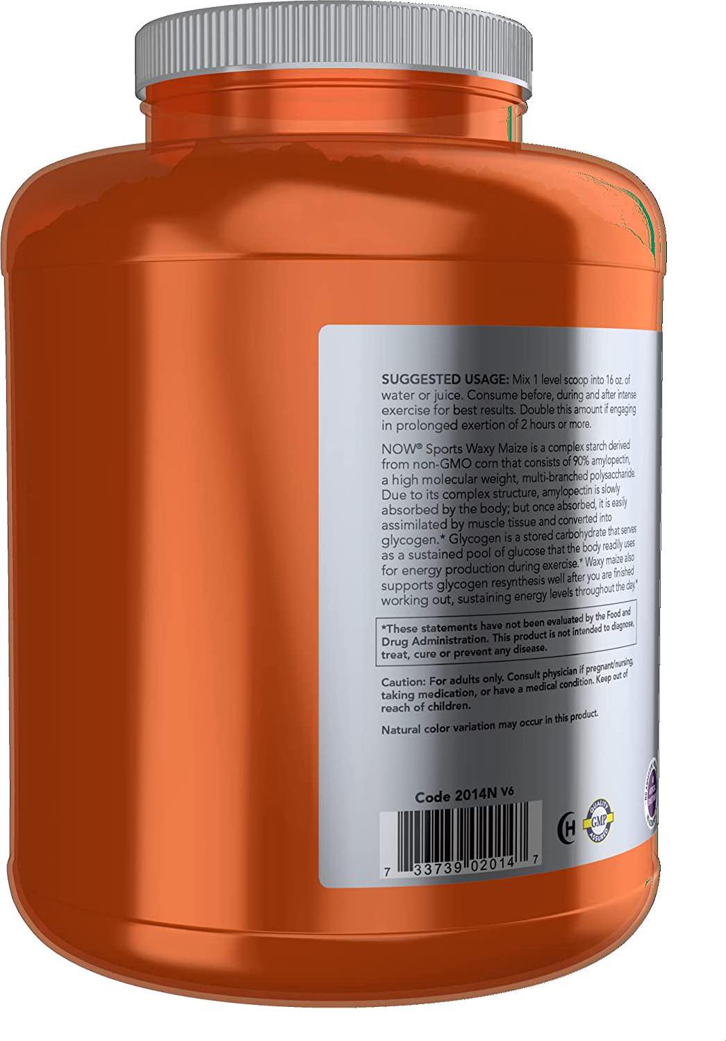 NOW Sports Waxy Maize Powder, 5.5-Pound