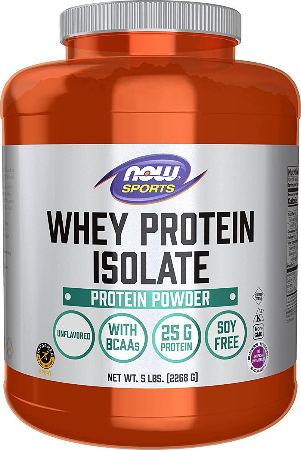 NOW Sports Whey Protein Isolate,5-Pound