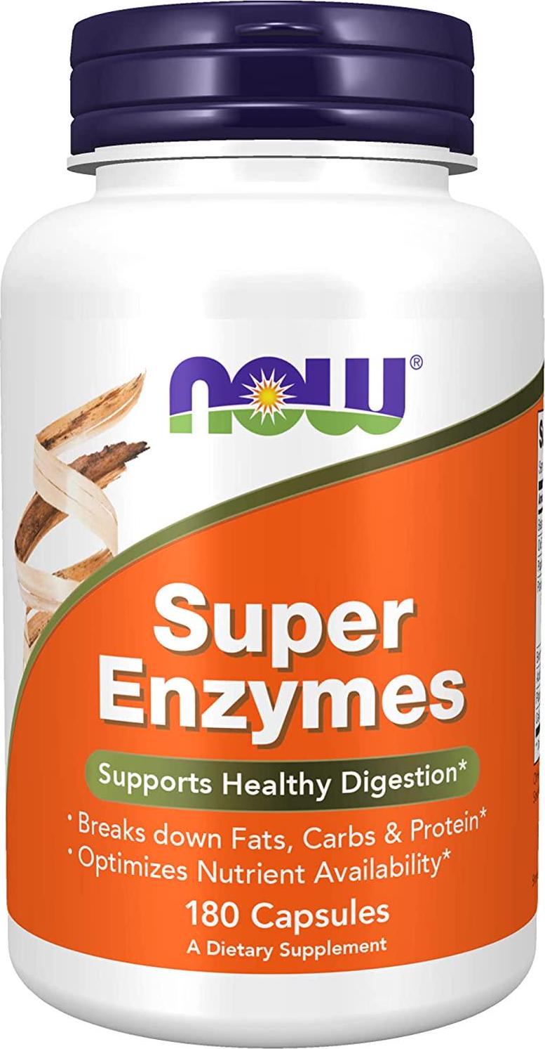 NOW Super Enzymes,180 Capsules