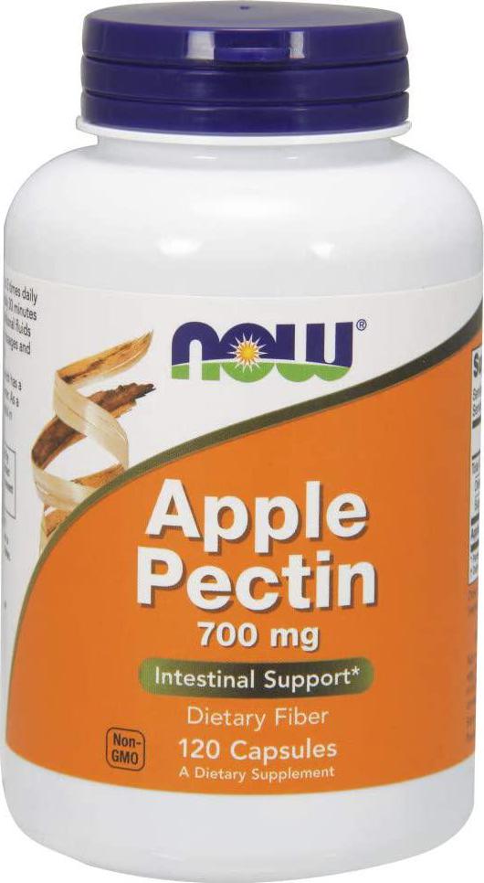 NOW Supplements, Apple Pectin 700 mg, Dietary Fiber, Intestinal Support*, 120 Veg Capsules