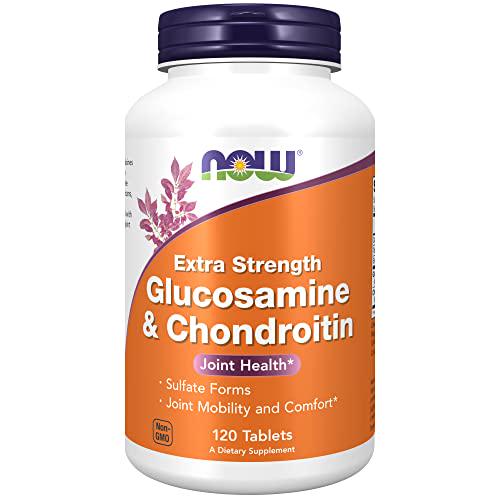 NOW Supplements, Glucosamine and Chondroitin Extra Strength, Sulfate Forms, 120 Tablets