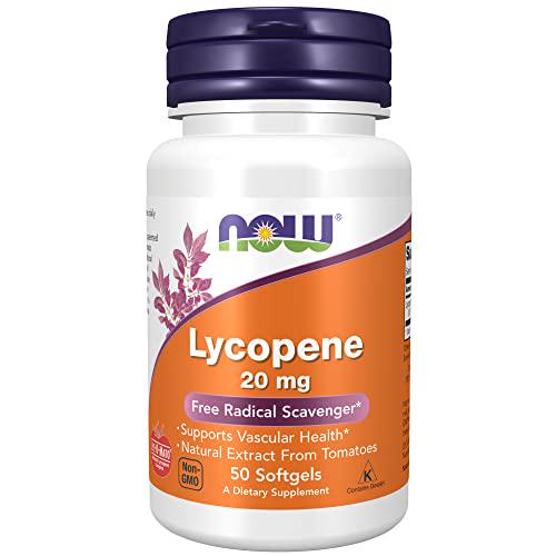 NOW Supplements, Lycopene 20 mg with Natural Extract from Tomatoes, Free Radical Scavenger*, 50 Softgels
