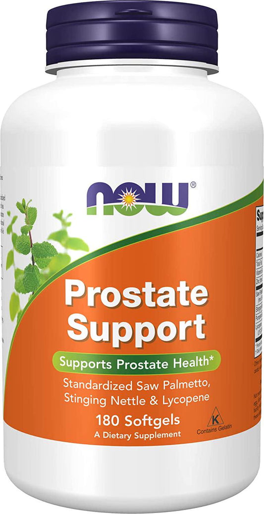 NOW Supplements, Prostate Support, Prostate Support, with Standardized Saw Palmetto, Stinging Nettle and Lycopene, 180 Softgels