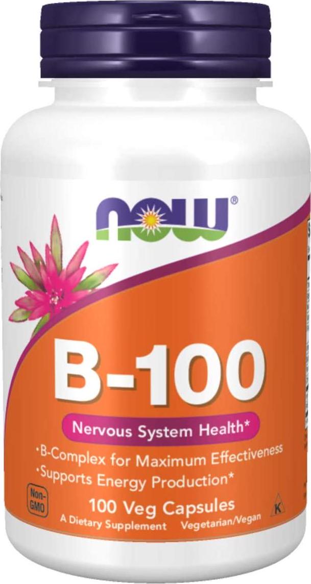 NOW Vitamin B-100,100 Capsules