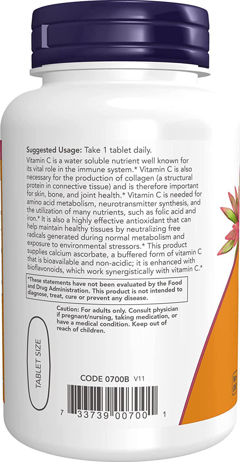 NOW Vitamin C-1000 Complex, 90 Buffered Tablets