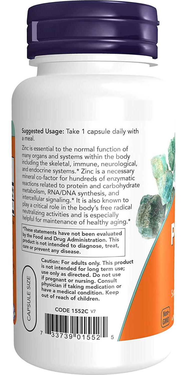 NOW Zinc Picolinate,120 Veg Capsules