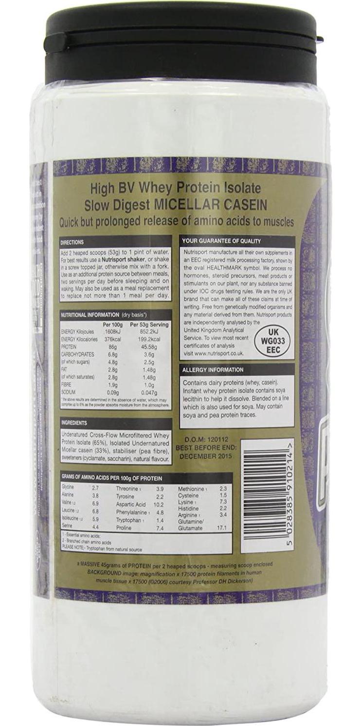 NUTRISPORT - Aspartame Free 90+ Protein - Chocolate 454g (PACK OF 1)