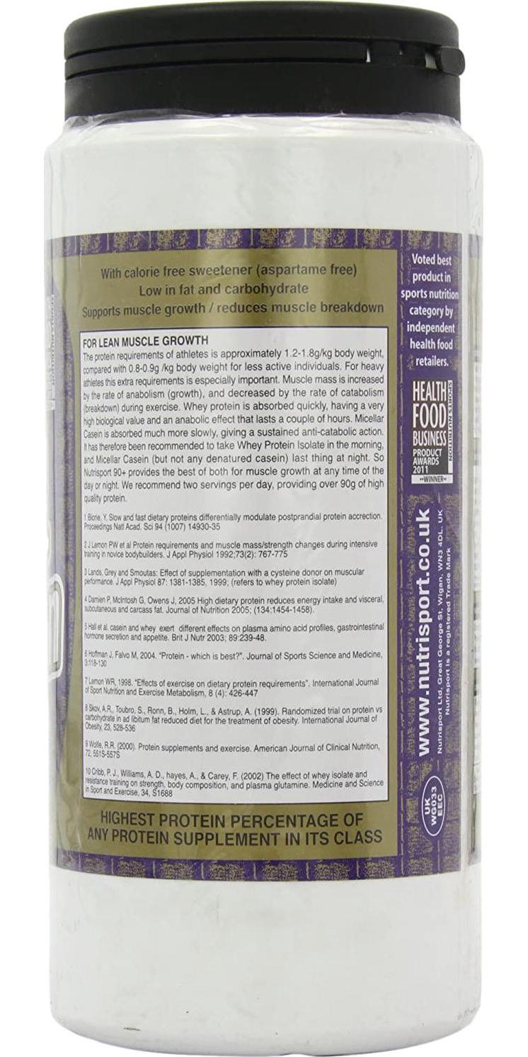 NUTRISPORT - Aspartame Free 90+ Protein - Chocolate 454g (PACK OF 1)