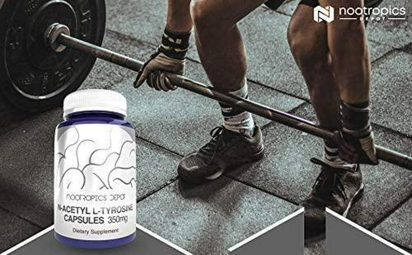 N-Acetyl L-Tyrosine Capsules | 350mg | 240 Count | NALT | Amino Acid Supplement | Natural Nootropic Supplement | Supports Memory, Learning and Focus | Supports Healthy Stress Levels