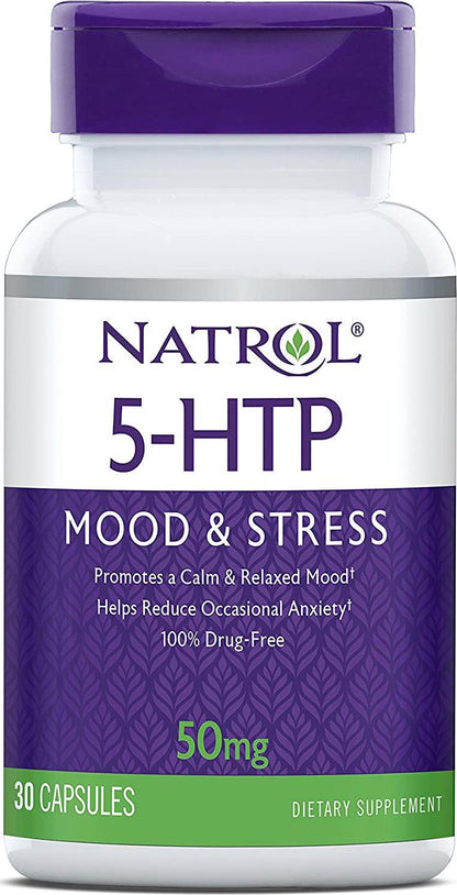 Natrol 5-HTP Capsules, 50mg, 30 Count