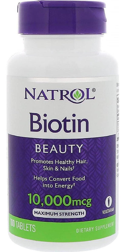 Natrol Biotin 10000 mcg, 100 Count