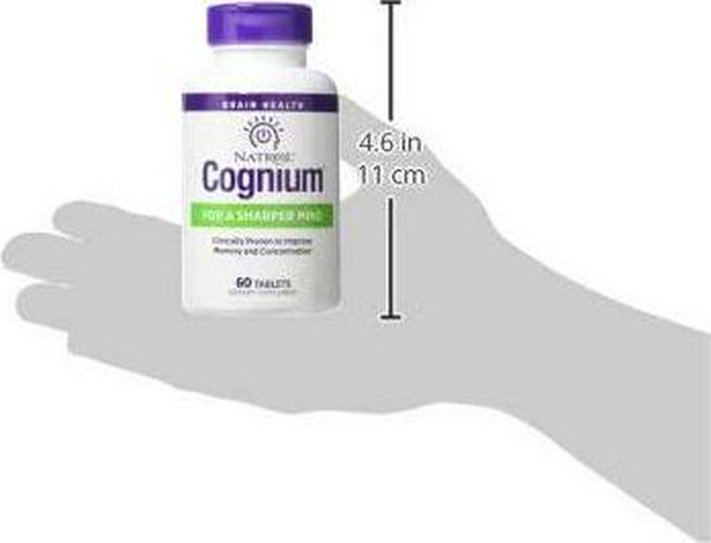 Natrol Cognium Tablets, Brain Health, Keeps Memory Strong, Shown to Improve Memory and Recall in Healthy Adults, Safe and Stimulant Free, 100mg, 60 Count