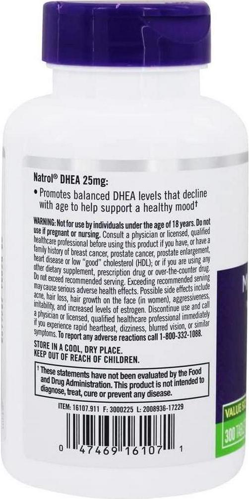 Natrol DHEA Mood and Stress, 25mg, Tablets